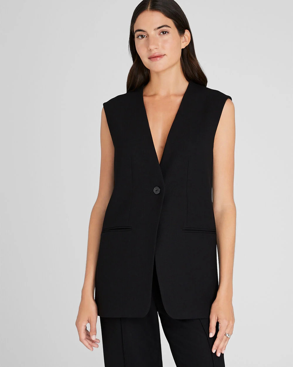 Relaxed Long Vest | Club Monaco (Global)