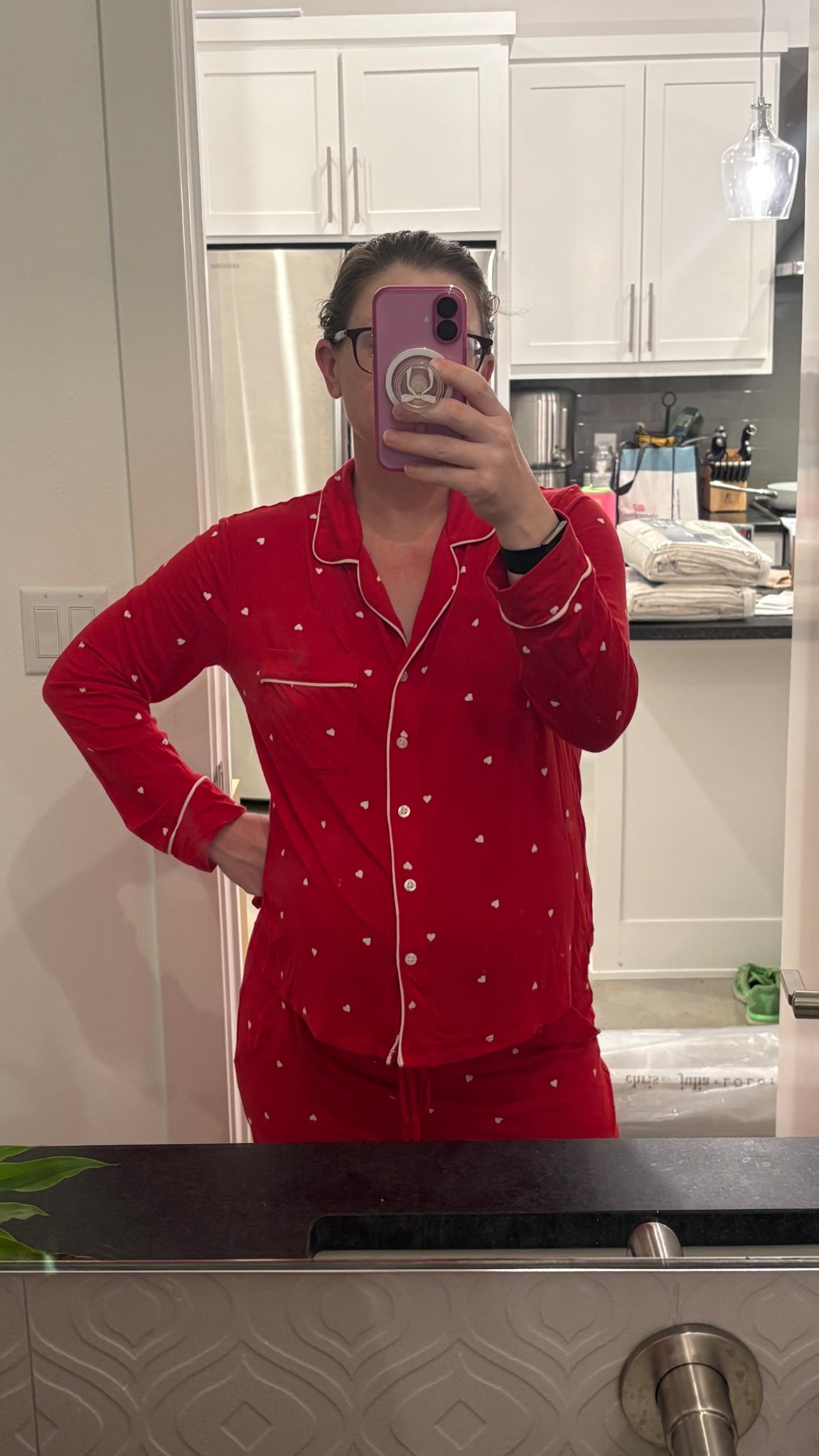 Softest pj set! Plus the pants have pockets 🥰

Valentines pajamas
Pajama set
Button down pajamas

#LTKFindsUnder50 #LTKBump #LTKselfcare