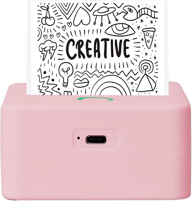 Core Innovations Wireless Mini Portable Inkless Thermal Printer & LabelMaker + Paper Pink | Amazon (US)