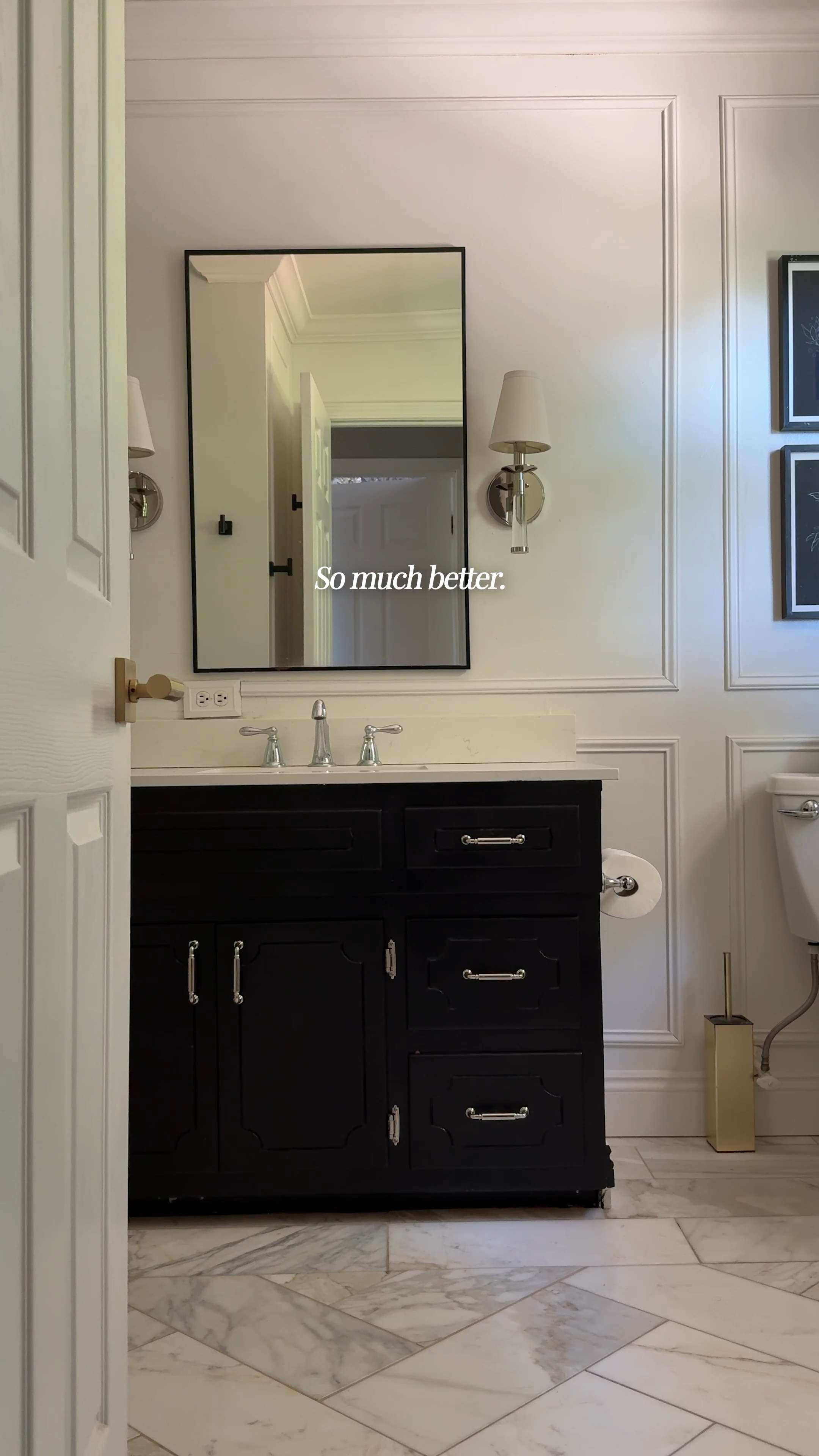 Use the exact paint and drawer pulls I used to refresh this bathroom vanity 

 #LTKHome