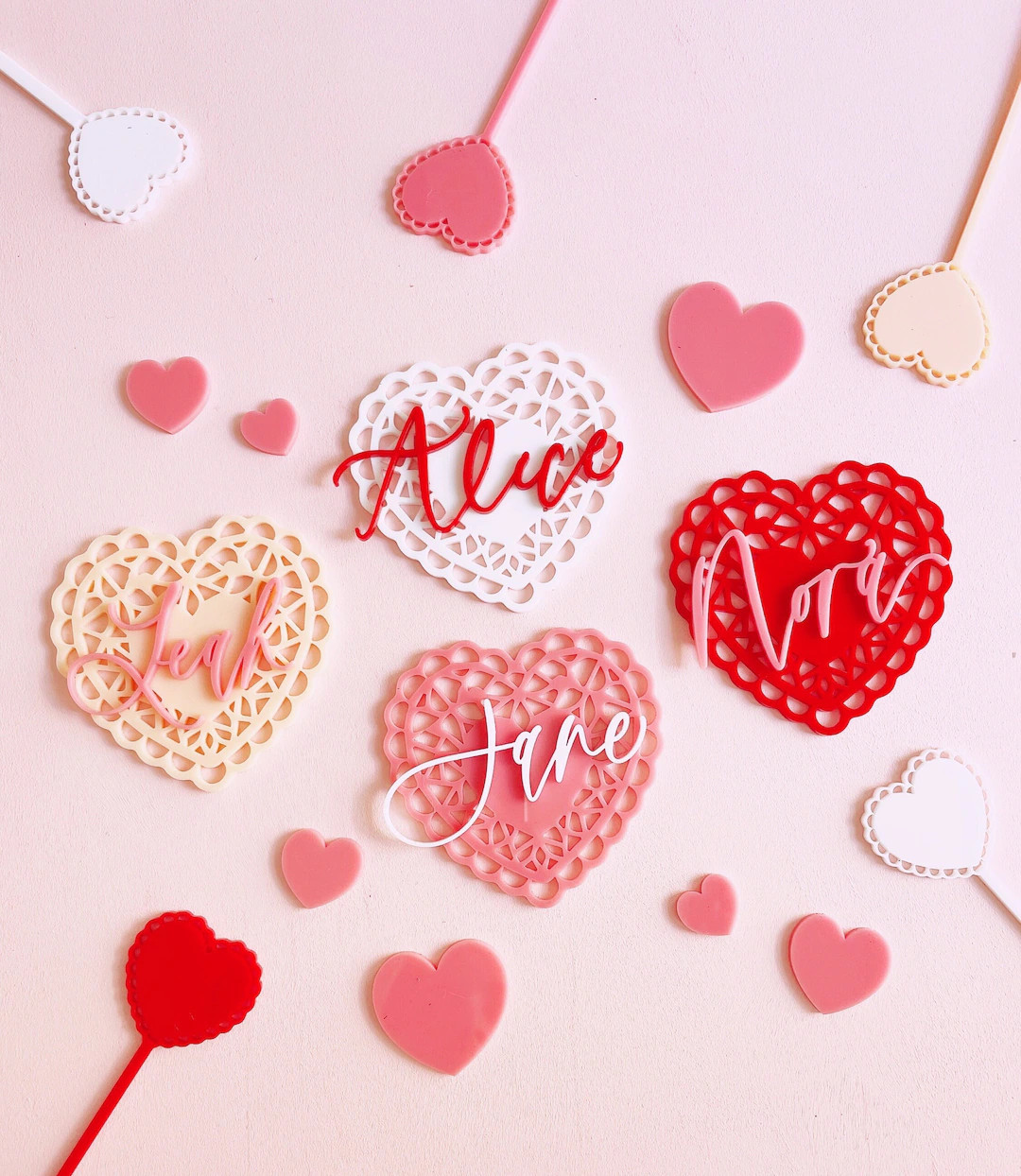 Valentine Tags Valentines Day Tags Valentines Place Card - Etsy | Etsy (US)