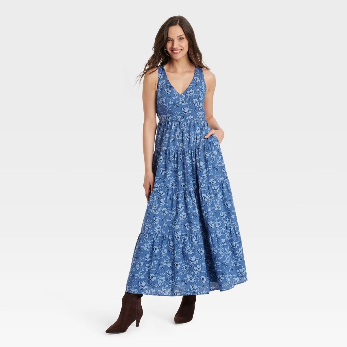 Women's Tiered Maxi A-Line Dress - Universal Thread™ | Target