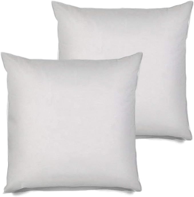 MSD 2 Pack Pillow Insert 28x28 Hypoallergenic Square Form Sham Stuffer Standard White Polyester D... | Amazon (US)