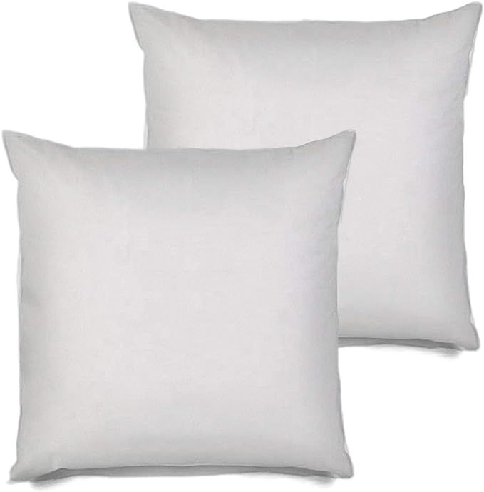MSD 2 Pack Pillow Insert 28x28 Hypoallergenic Square Form Sham Stuffer Standard White Polyester D... | Amazon (US)