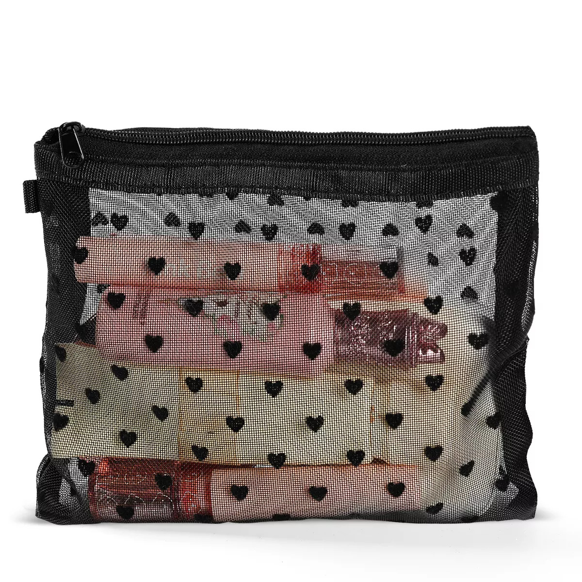 Mber Small Makeup Bag, Mesh Makeup Pouch with Zipper for Toiletry Bag Organizer, Mini Cosmetic Ba... | Target