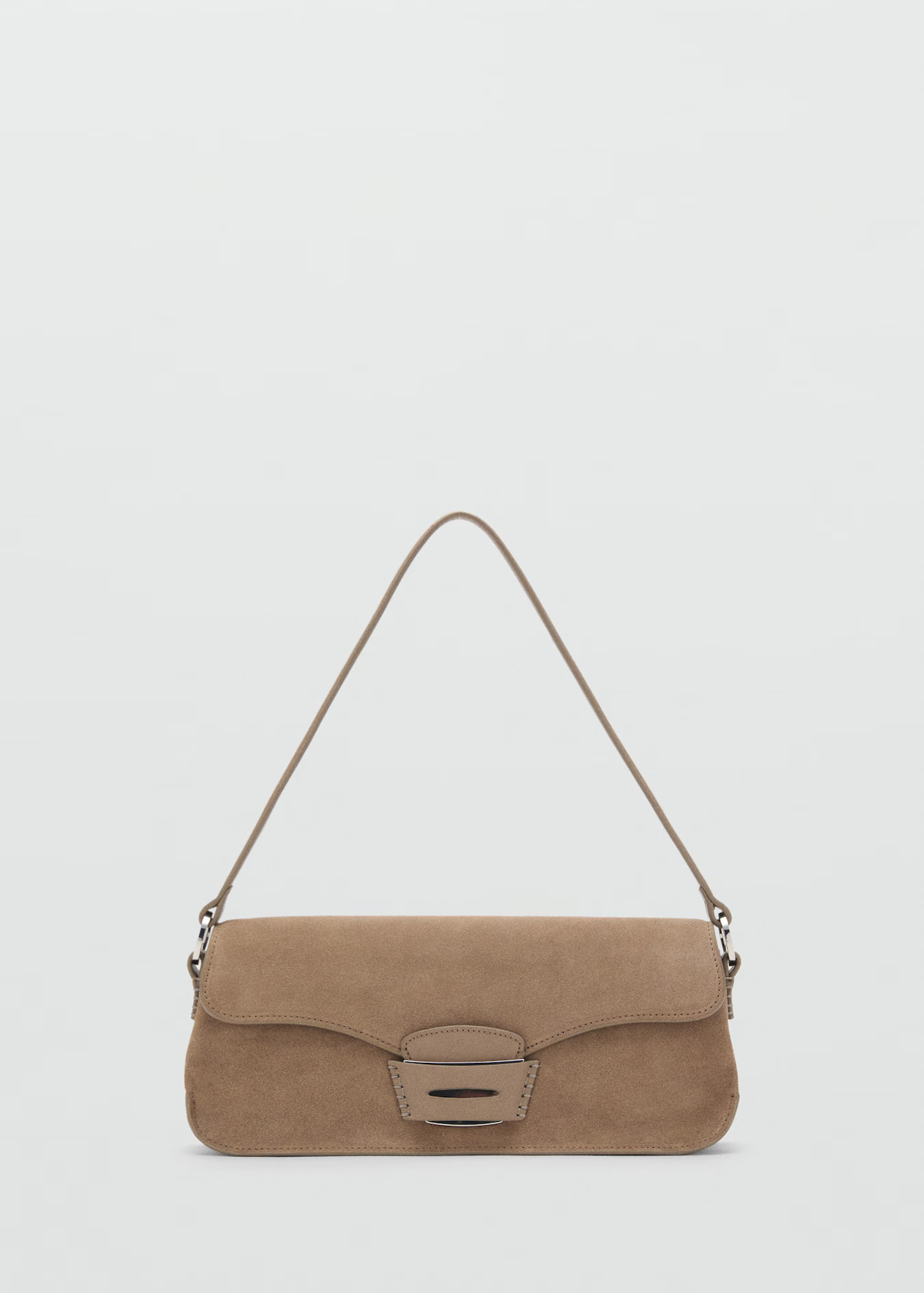 Suede shoulder bag | MANGO (UK)