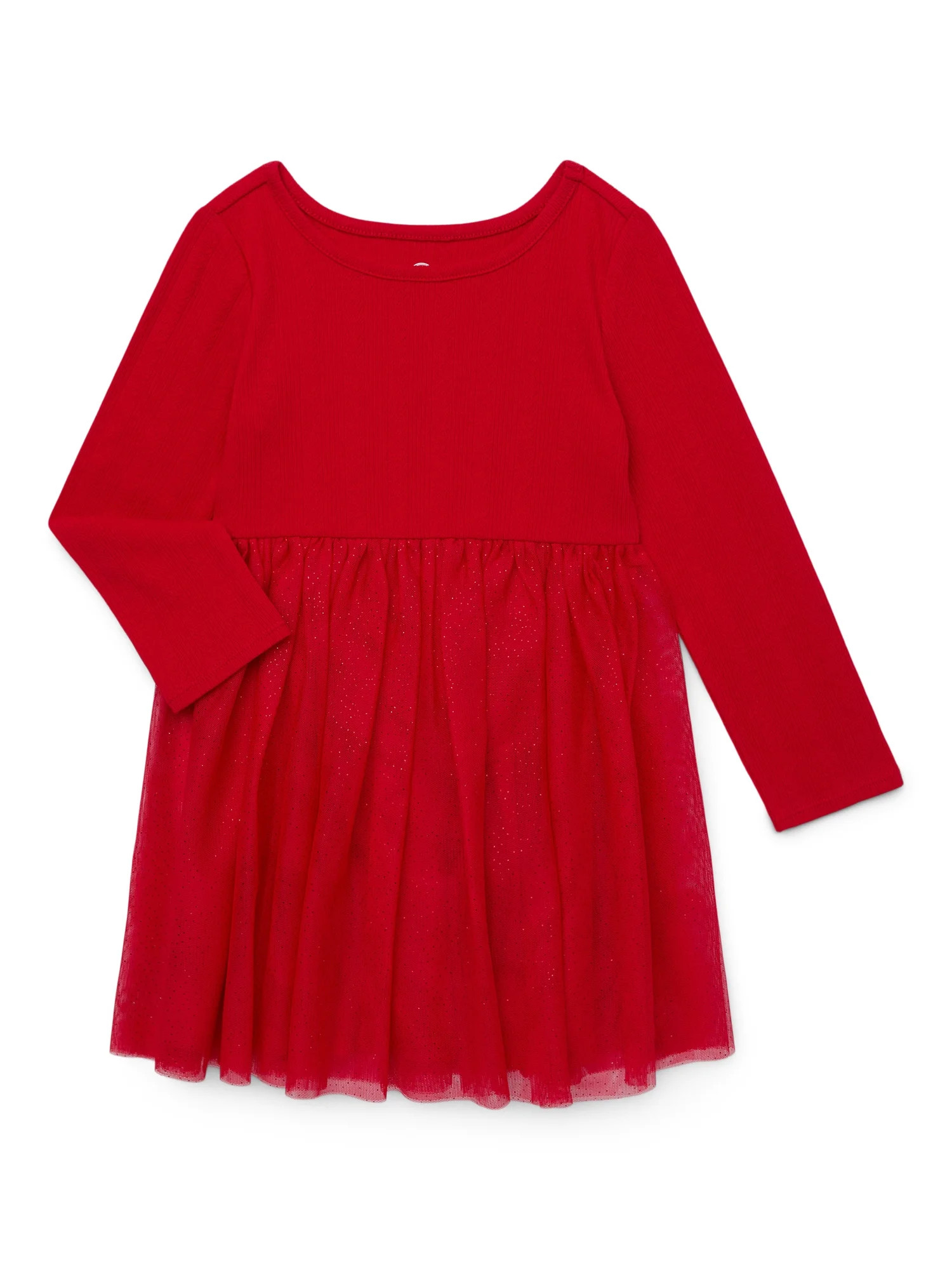 Wonder Nation Toddler Girls Tutu Dress with Long Sleeves, Sizes 12 Months-5T | Walmart (US)