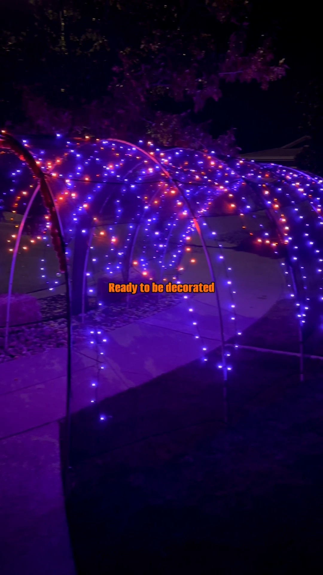 Finally got our Halloween arches up. Now it’s time to turn it into our Halloween tunnel.  If you want the directions and supply list https://stayingblonde.com/2024/09/28/how-to-make-a-haunted-halloween-tunnel/ #halloween