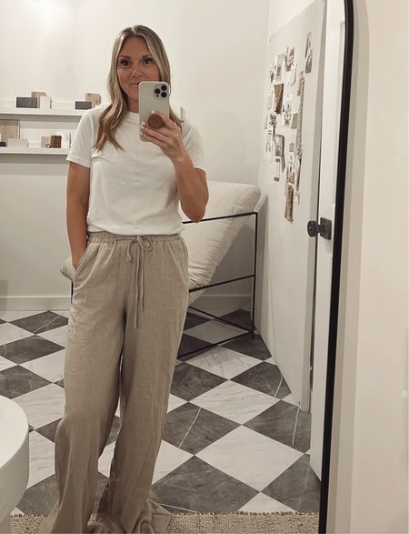 living in linen this summer! Love these Target linen pants! Dressed up for the office with blazer + heels & paired down for everyday with sandals. So cute! Sized down one to xs 5’1 they’re pretty long. Love the look with sandals though too

#LTKFind #LTKunder50 #LTKSeasonal