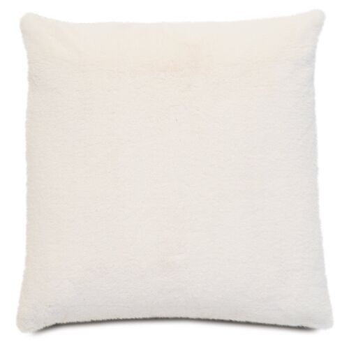 Faux Fur 22x22 Pillow - Ivory - Eastern Accents | Cushion, Bolster, Insert Included | One Kings Lane
