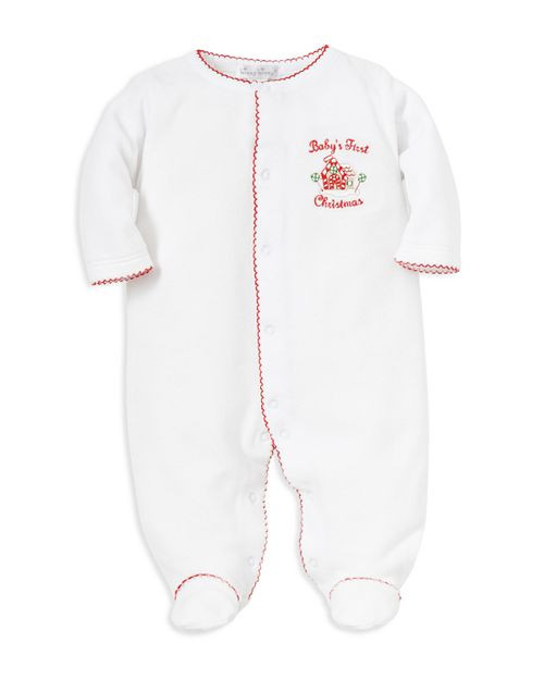 Kissy Kissy Unisex Baby's First Christmas Velour Footie | Bloomingdale's (US)