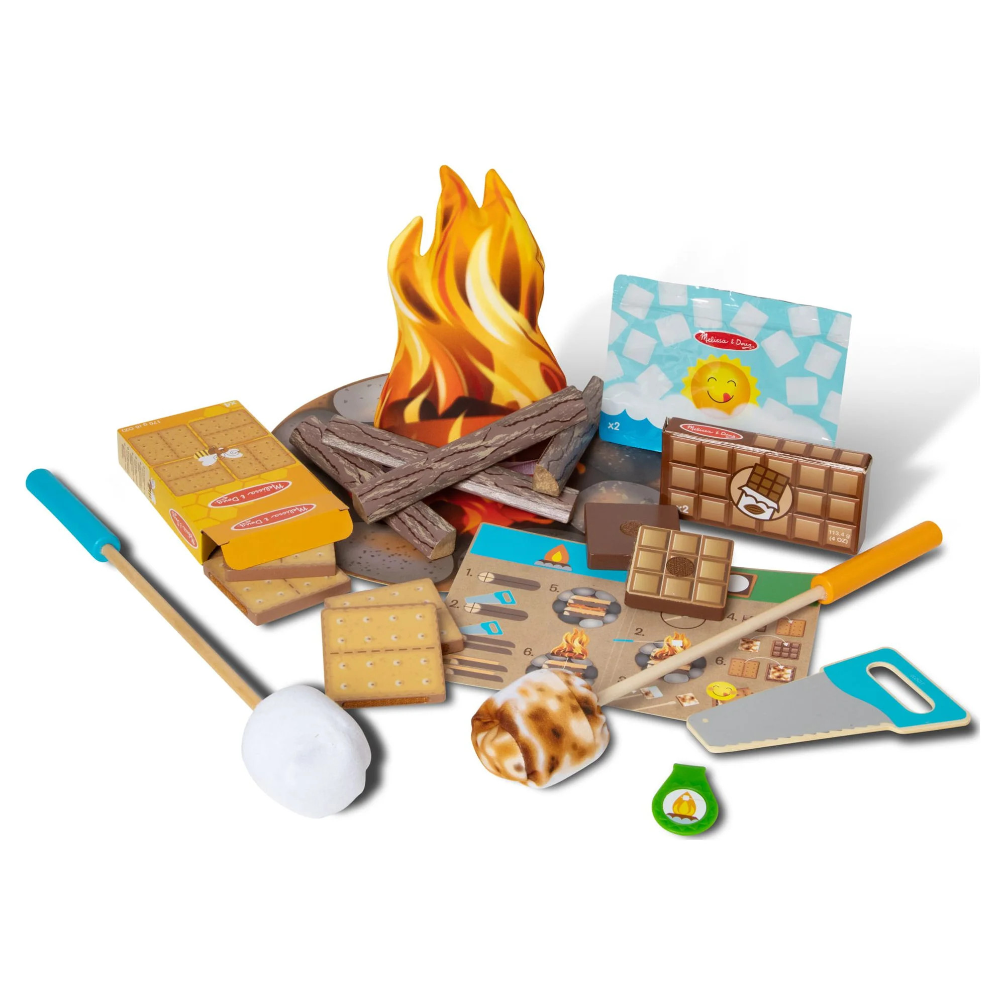 Melissa & Doug Let's Explore Campfire S'Mores Play Set | Walmart (US)