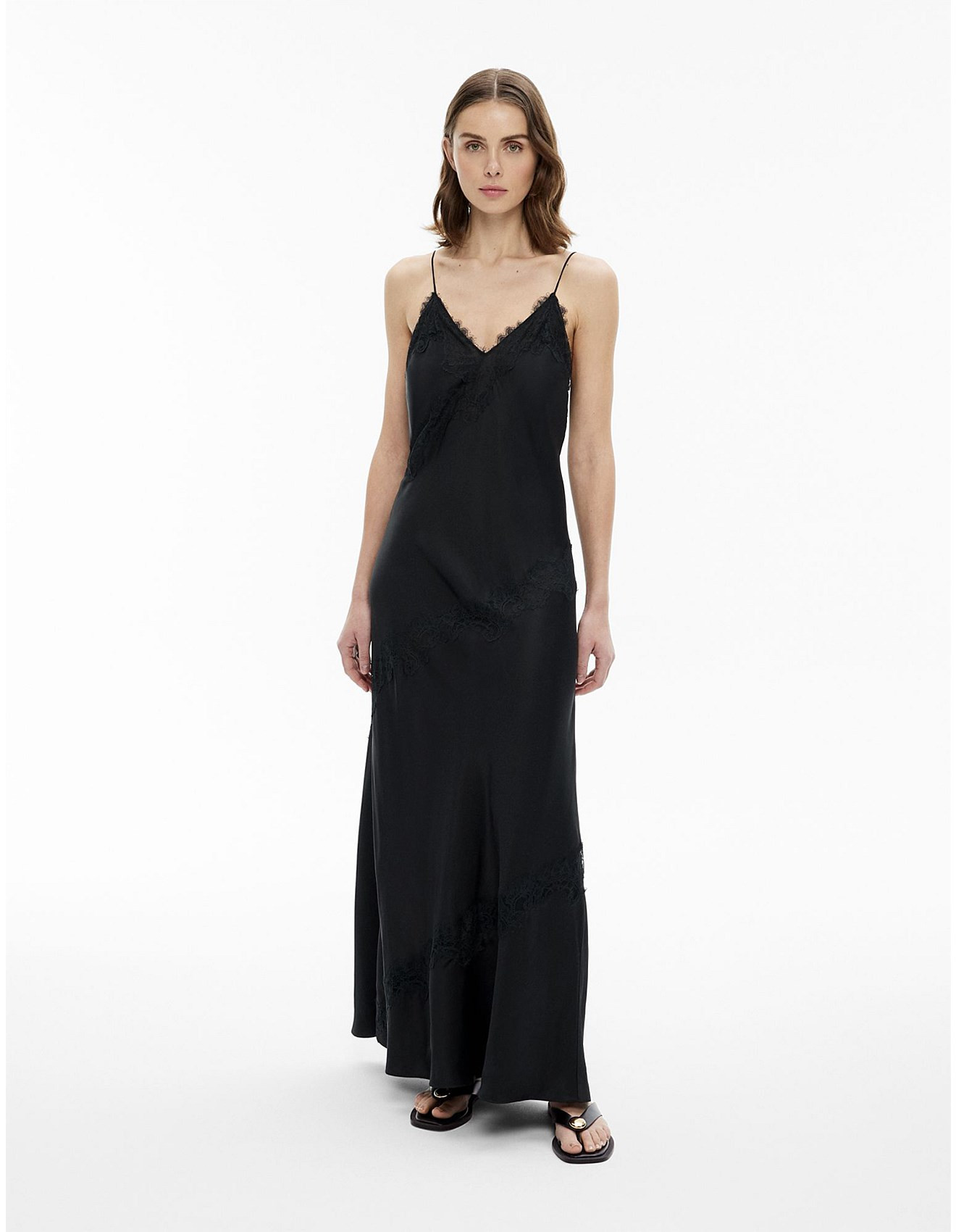 Lace Trim Maxi Dress | David Jones (Australia & New Zealand)