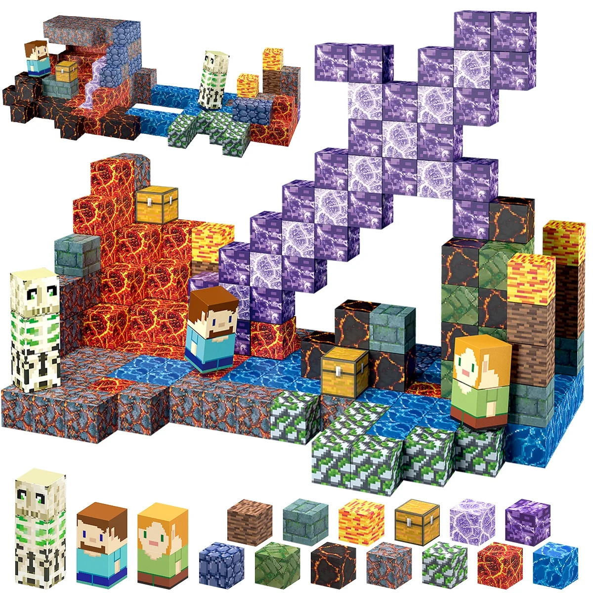 213 PCS Magnetic Blocks Building Toys, Build 3D Magnetic Building Blocks Set for Kids Ages 3+, Ma... | Walmart (US)