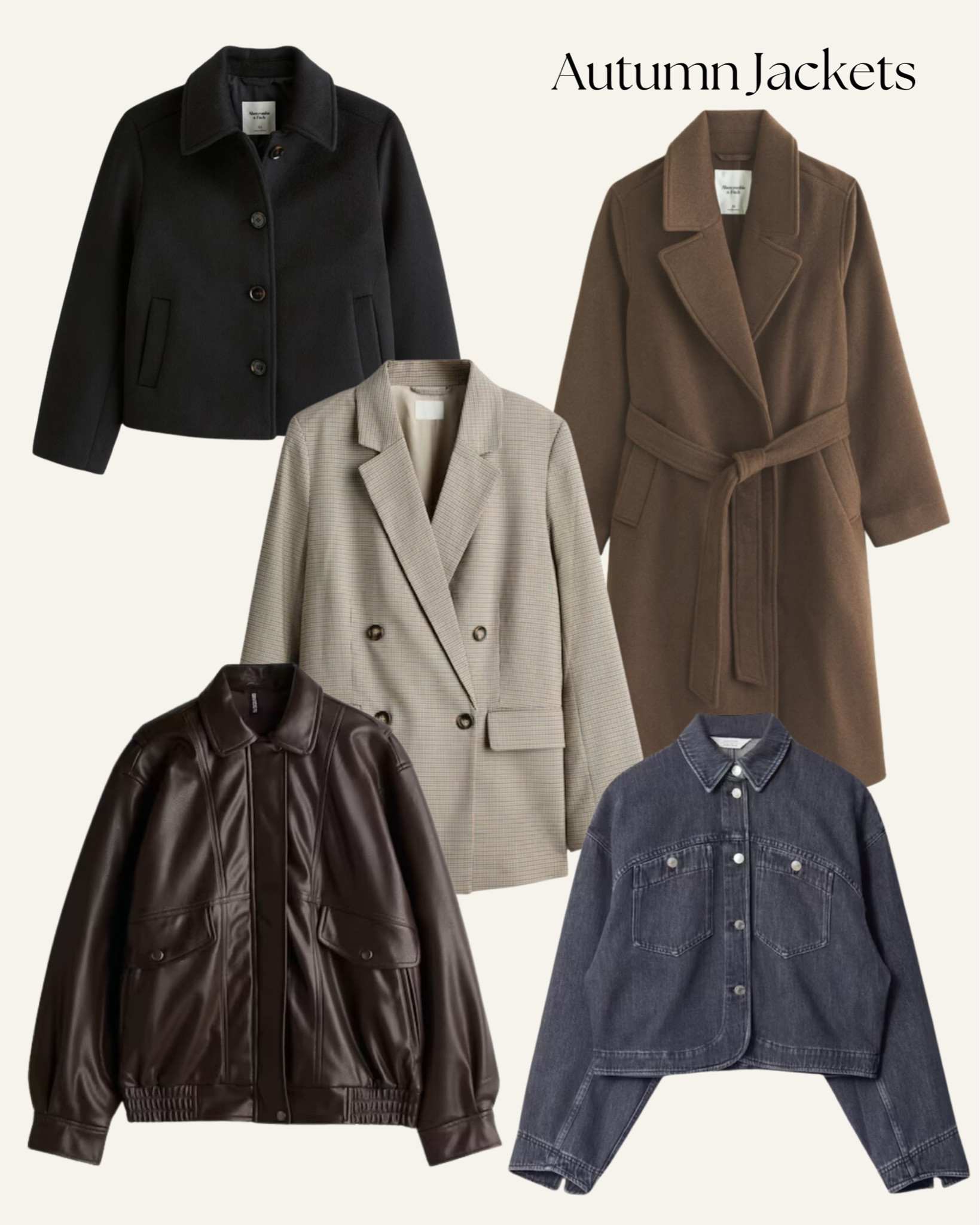 Autumn jackets must haves ✨✨ trench coats, leather jacket, denim jacket, blazer 

#LTKautumn #LTKuk #FashionMonth