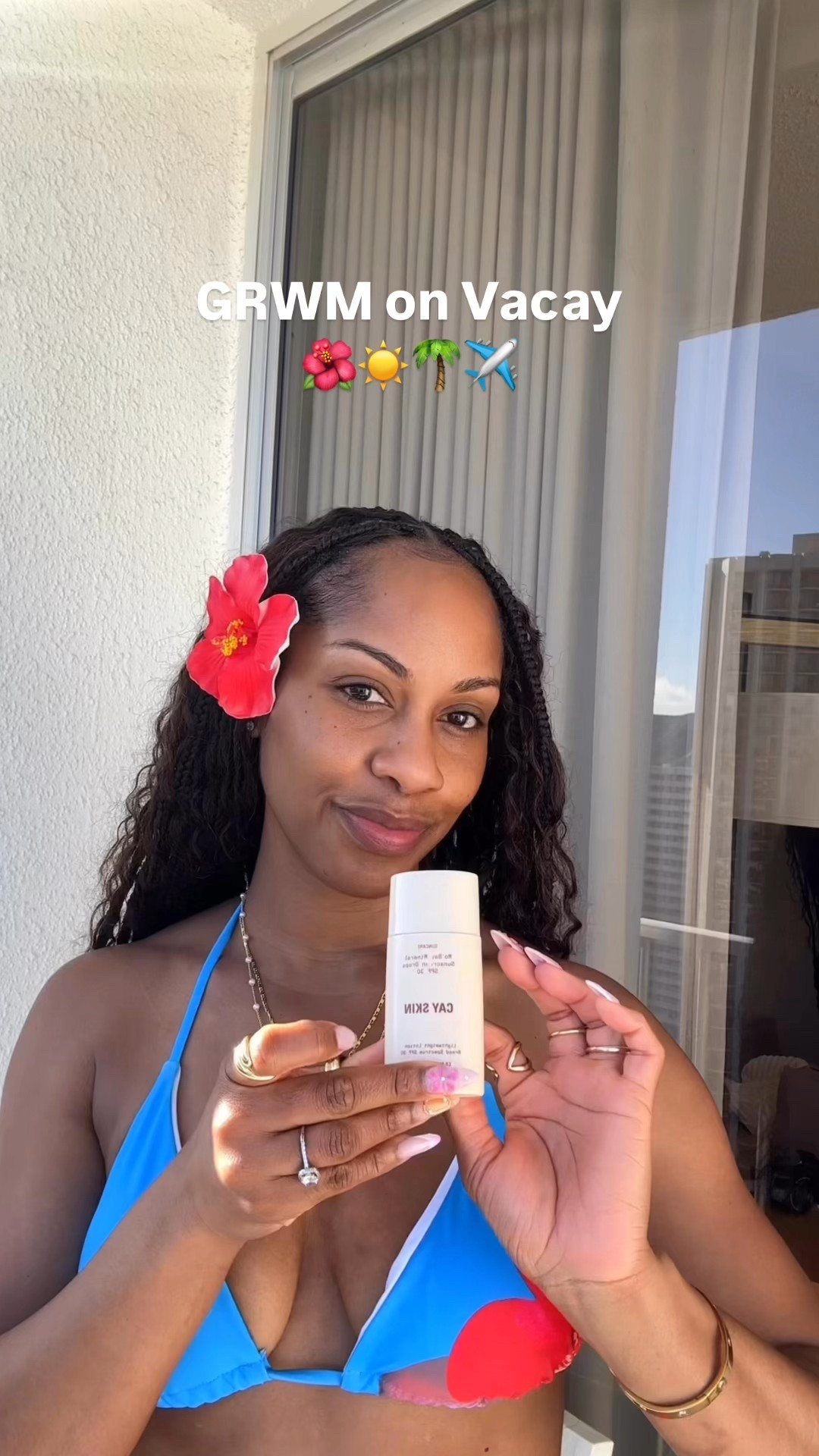 No makeup makeup look for a beach day 🏝️☀️👙🌊 #beachmakeup #beach #vacation #travel #beachlook #vacationlook 

#LTKBeauty #LTKSwim #LTKTravel