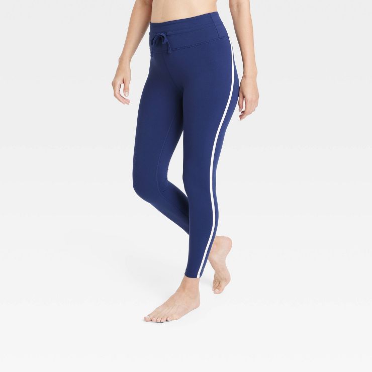 Women's Simplicity High-Rise Striped Leggings - All in Motion™ | Target