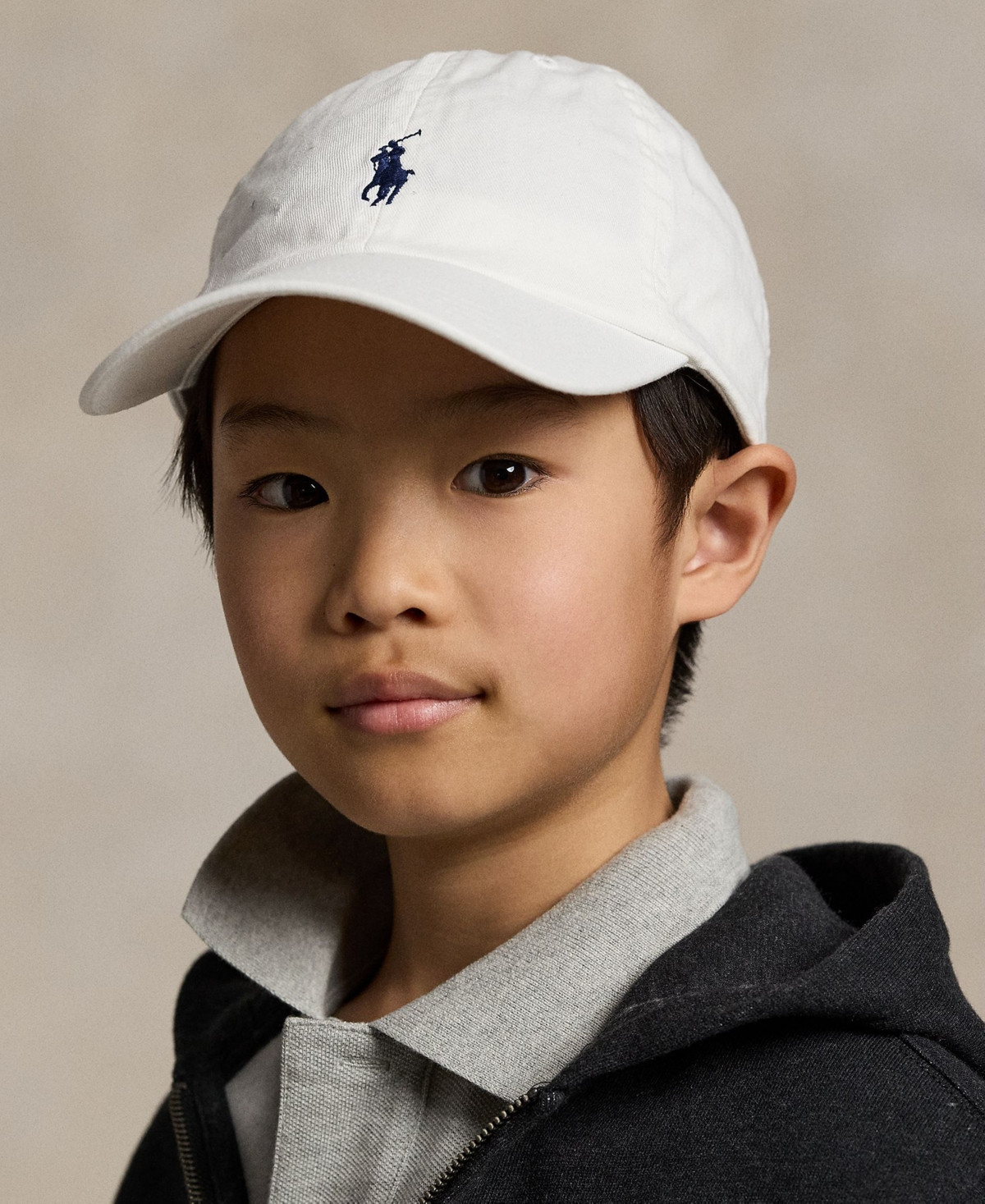 Polo Ralph Lauren Big Boys Cotton Chino Baseball Cap - White/Newport Navy | Macy's