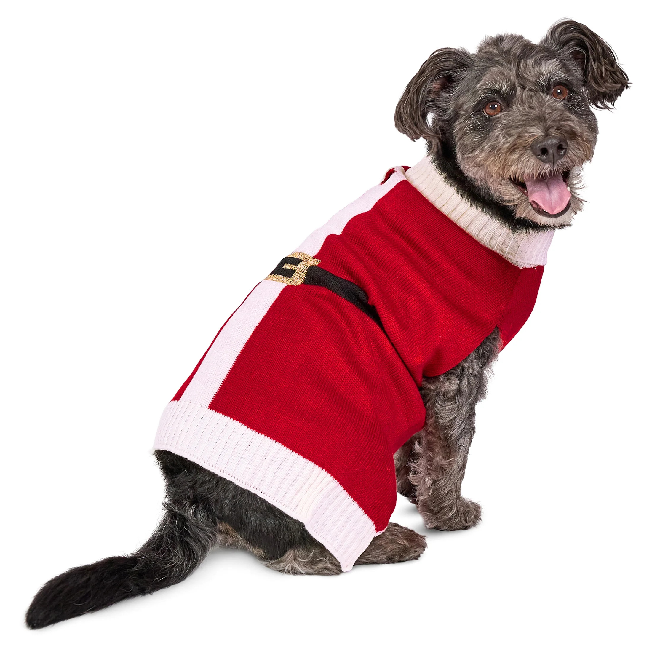 Vibrant Life Holiday Pet Sweater for Dogs, Santa, Red, Medium | Walmart (US)