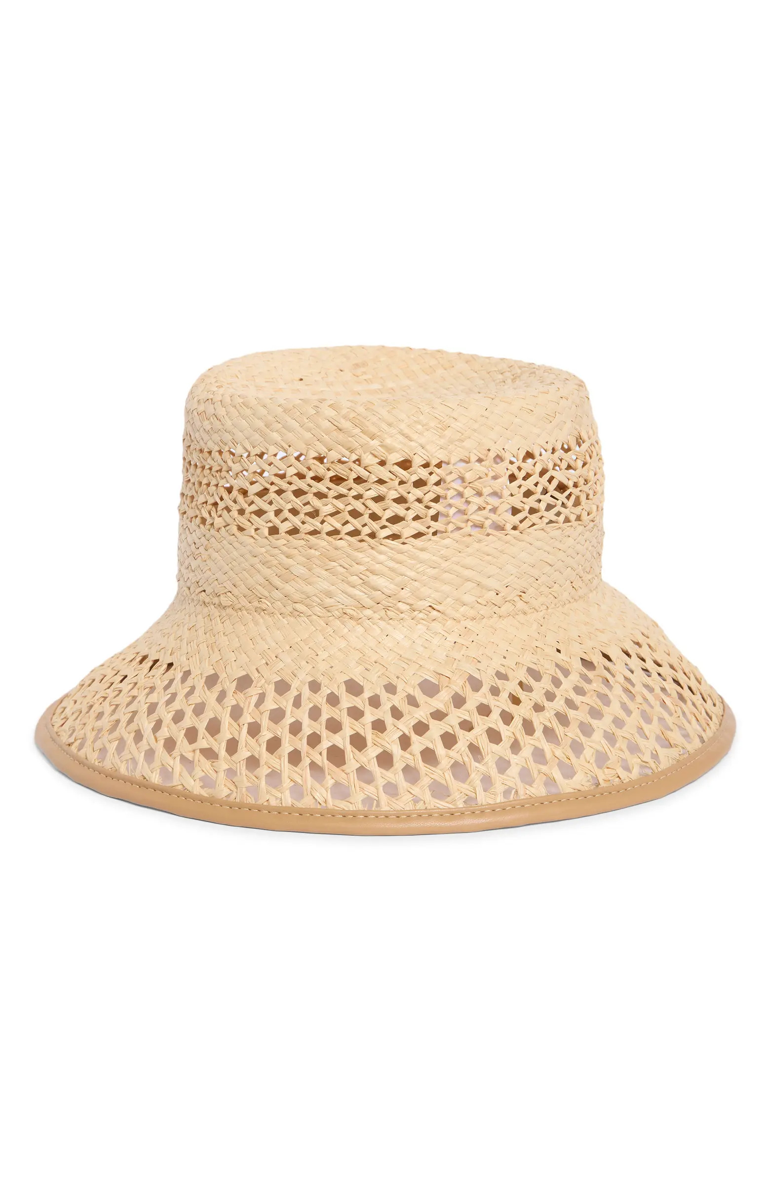 Vince Open Weave Raffia Bucket Hat | Nordstrom | Nordstrom