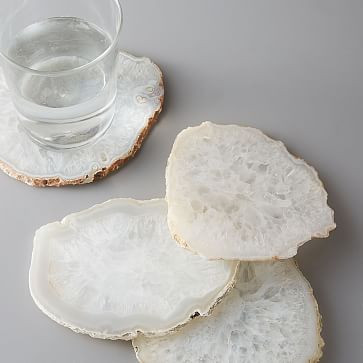 Clouded Agate Coasters (Set of 4) | West Elm | West Elm (US)