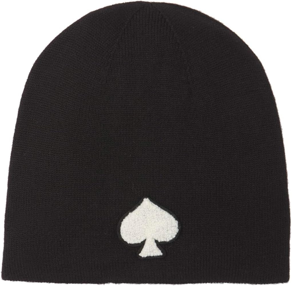 Kate Spade Women's Black Spade Beanie,One Size | Amazon (US)