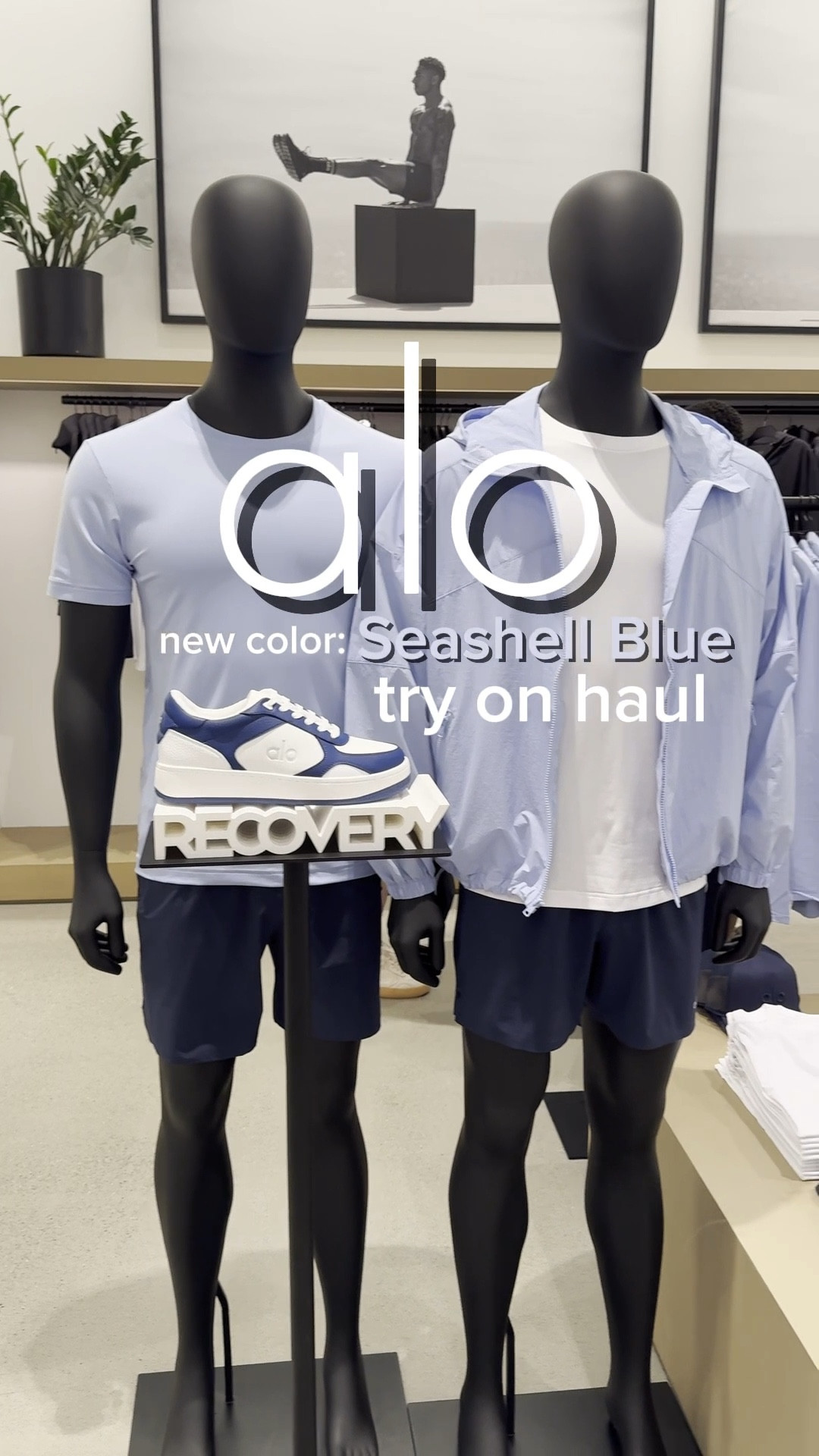 New alo collection - seashell blue. All fit true to size, but the jacket fits a bit oversized (I was wearing an XL in the video because that’s all they had) 

#LTKMens #LTKFindsUnder100 #LTKActive