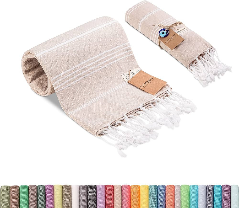 realgrandbazaar Lucky Turkish Towels Beach Towels%100 Cotton - Pre Washed, No-Shrink, Quick Dry, ... | Amazon (US)