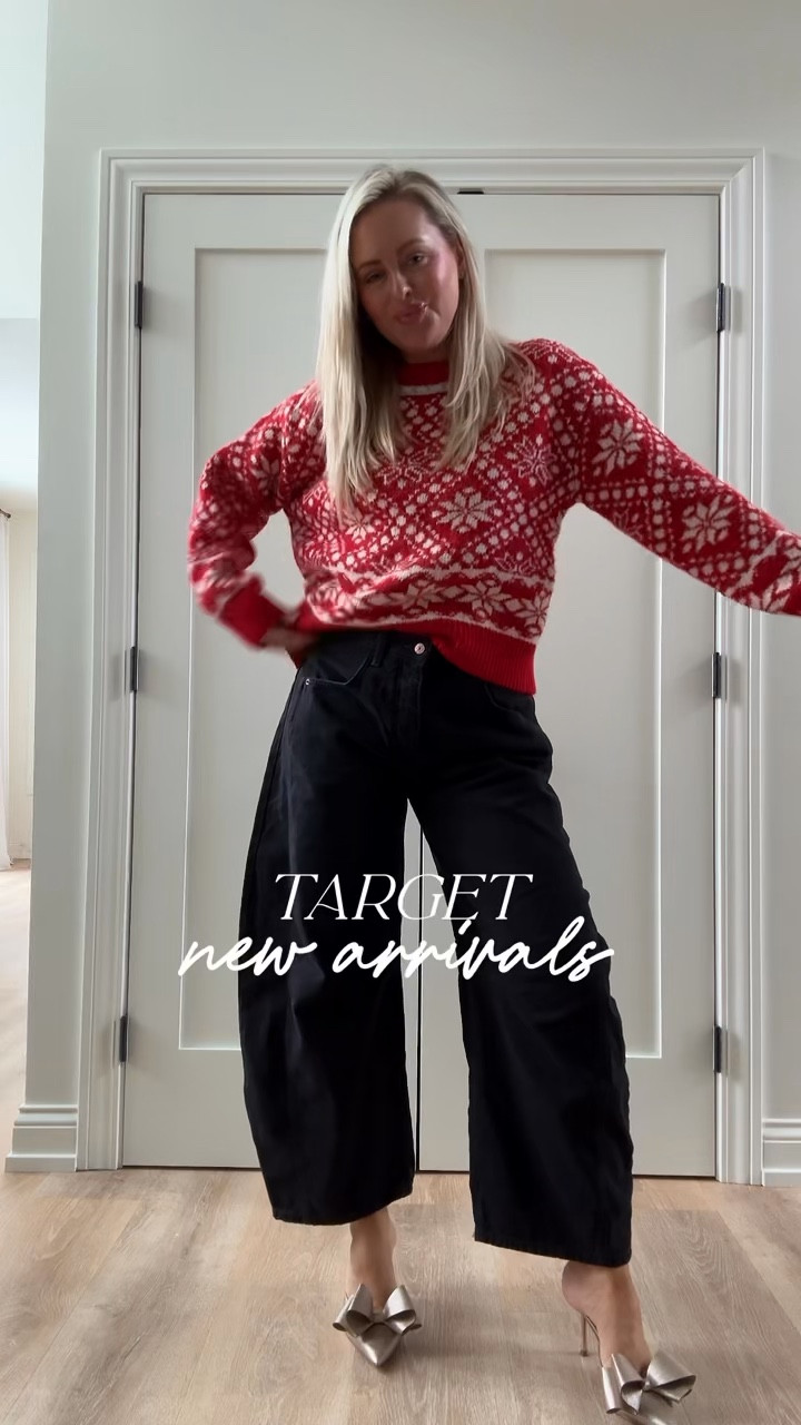 My jeans are 25% off today! We see you Target! 👀Obsessed with these Target new arrivals for the season! 🎁❄️🍸🥂❤️
Which style is your fave? All keepers! 

#LTKSeasonal #LTKHoliday #LTKFindsUnder50