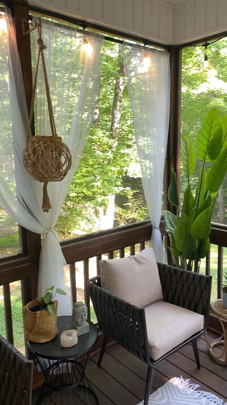 Getting my outdoor space ready for the warmer weather! Loving my boho screened in porch patio space, it’s so simple yet peaceful!

Outdoor decor | patio refresh | screened in porch | boho decor | summer vibes 

#LTKSeasonal #LTKSaleAlert #LTKHome