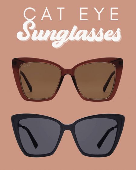 My new Cat Eye Sunglasses from DIFF as well as some dupes!

#LTKSeasonal #LTKstyletip #LTKsalealert
