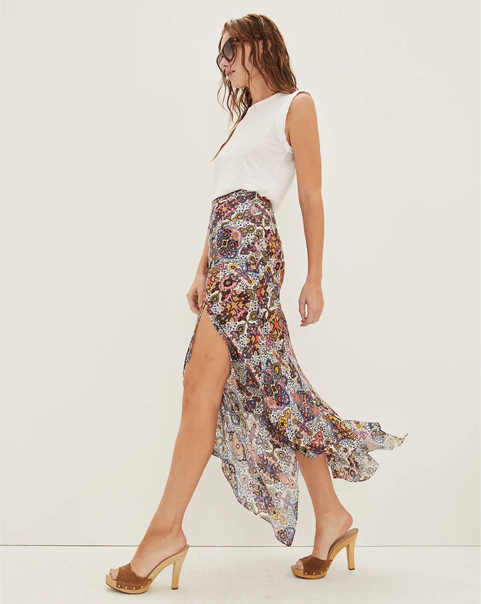 Veronica Beard Mac Tapestry-Print Skirt Multi | Veronica Beard