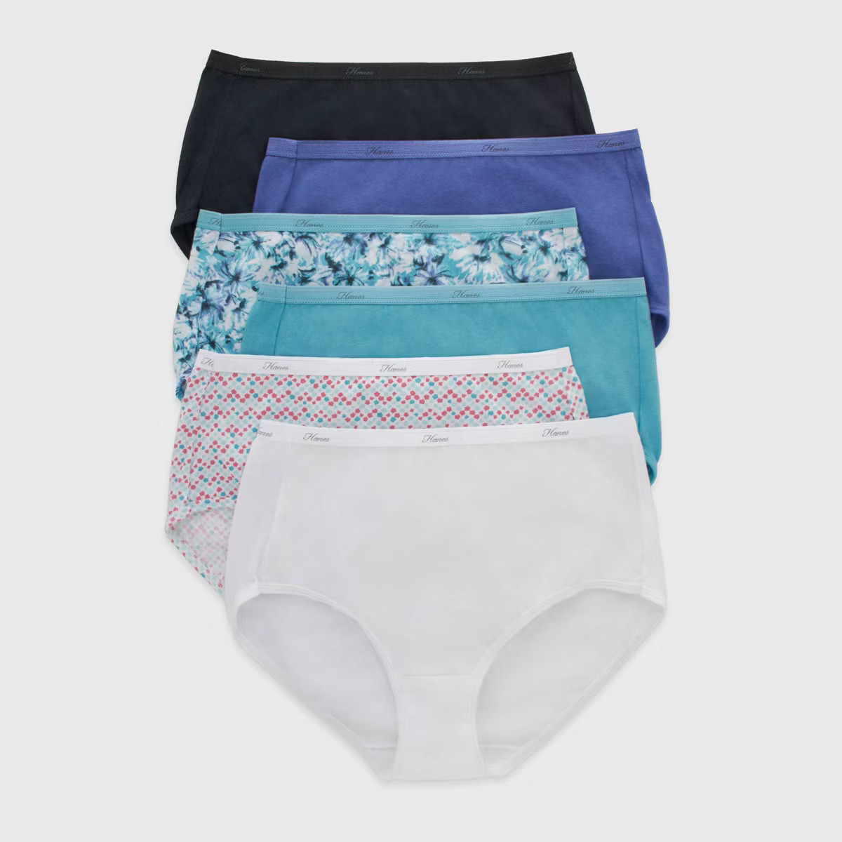 Hanes Women's Core Cotton Briefs Underwear 6pk - Multi | Target
