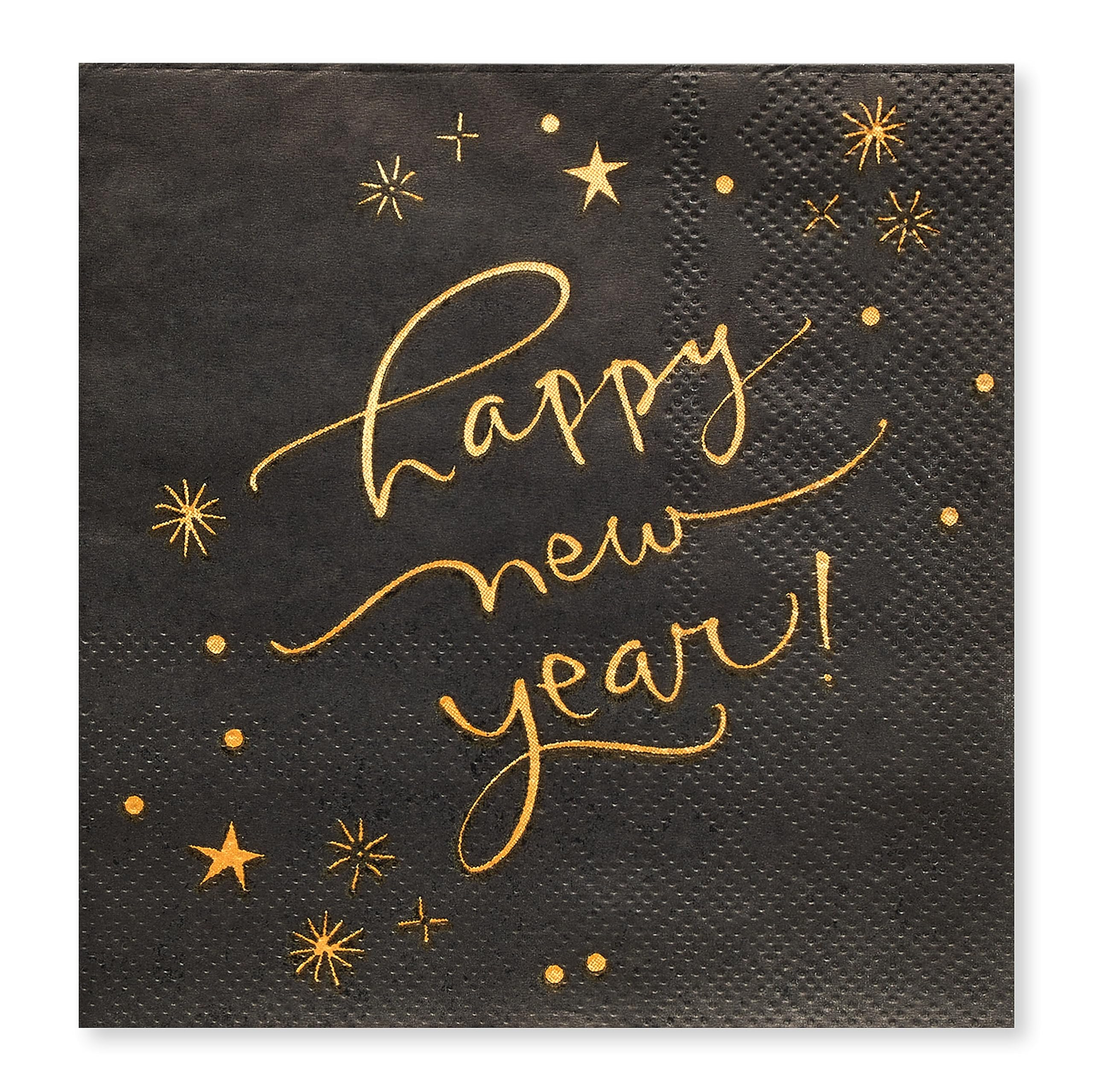 American Greetings 50-Count 5 in. x 5 in. Beverage Napkins, Kathy Davis New Years Eve Party Suppl... | Amazon (US)