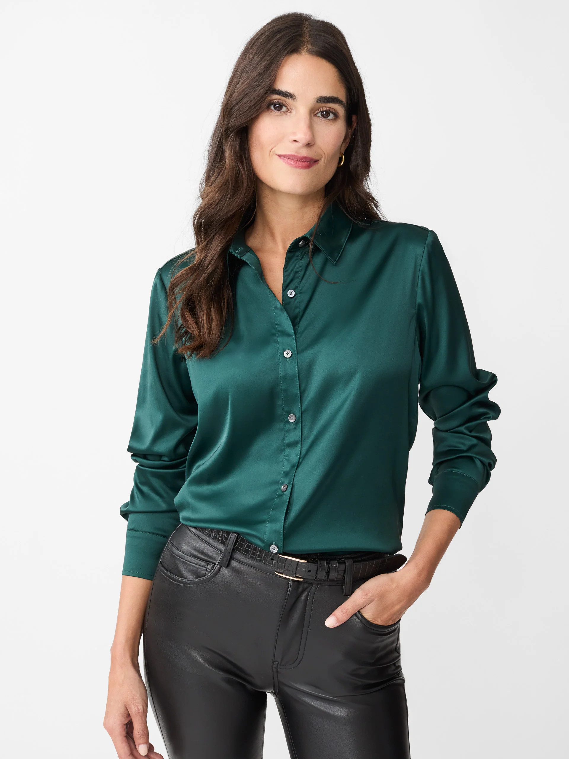 Denver Satin Shirt | J.McLaughlin
