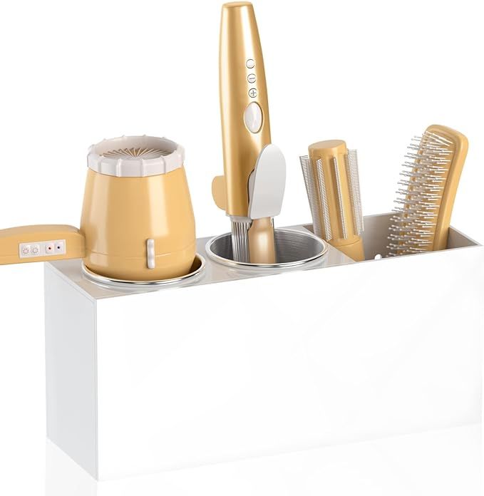 NIUBEE Wall Mount Hair Styling Tool Organizer - Bathroom Cabinet Holder for Blow Dryers, Flat Iro... | Amazon (US)