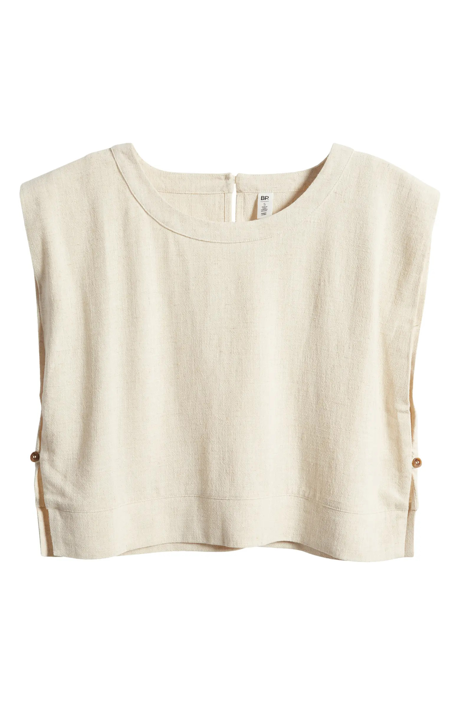 Muscle Crop Woven Top | Nordstrom