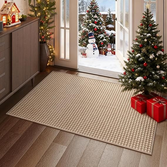 2x3 ft Indoor Door Mat Entryway Rug Non Slip Woven Washable Area Rugs Kitchen Mats for Floor, Fro... | Amazon (US)