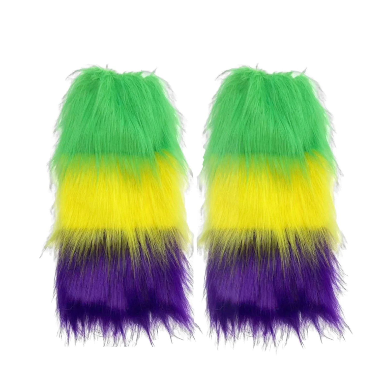 Mardi Gras Leg Warmers Women Furry Leg Covers Warmers Mardi Gras Outfit for Women Men Accessories... | Walmart (US)