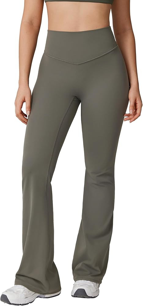 Hugcurve No Front Seam High Waisted Flare Leggings for Women Bootcut Yoga Pants Buttery Soft - 29... | Amazon (US)