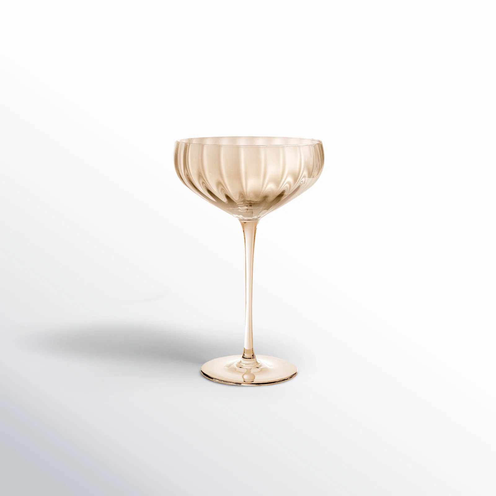 Orlosky Amber Coupe Glasses, Set/4 (Set of 4) | Joss & Main