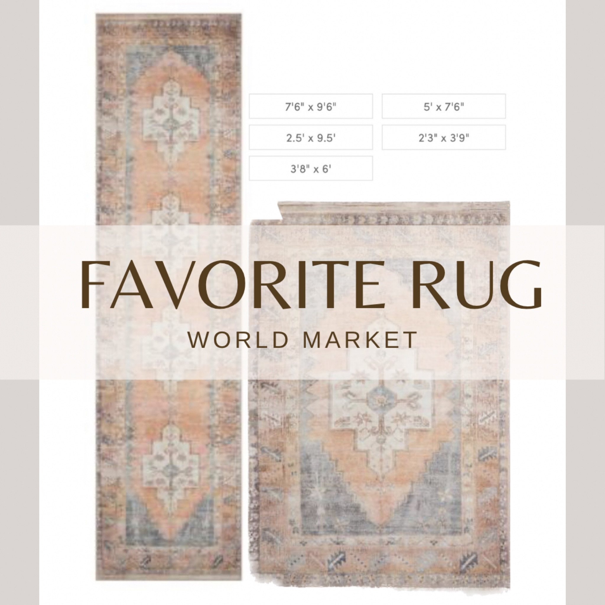 My favorite affordable Persian style area rug has to be the Chelsea from World Market. I have three of them in different sizes at our lake house. They look a little worn in and just…cool. Everyone compliments them and can’t believe how affordable they are. 

#LTKhome