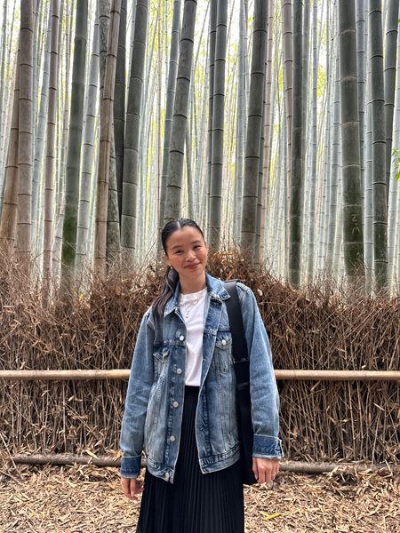 An outfit I wore in Japan! This is the PERFECT denim jacket!! It’s a men’s jacket so I recommend sizing down from your normal size! I’m wearing an XS!

#LTKStyleTip #LTKTravel
