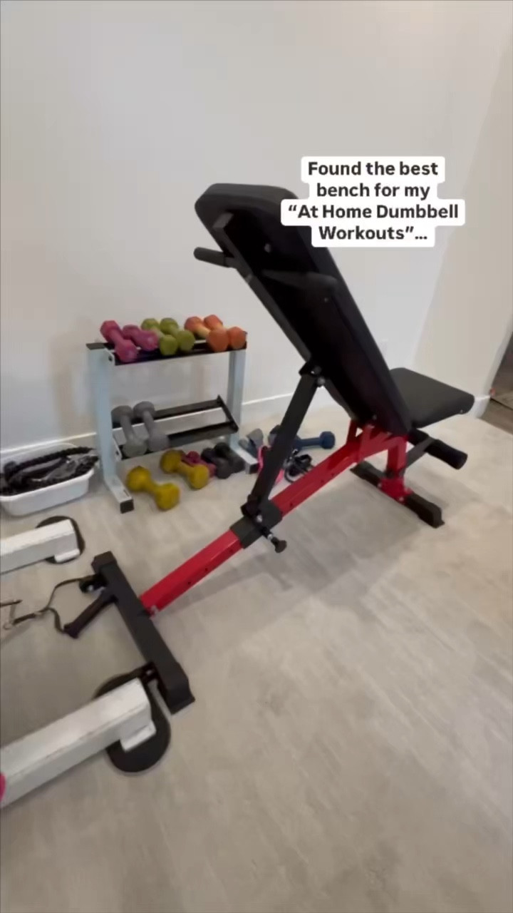 Light weight, functional adjustable bench for your home gym! Very affordable, you aren’t going to break the bank with an expensive bench! This bench is great quality! 

#LTKSaleAlert #LTKFitness #LTKActive