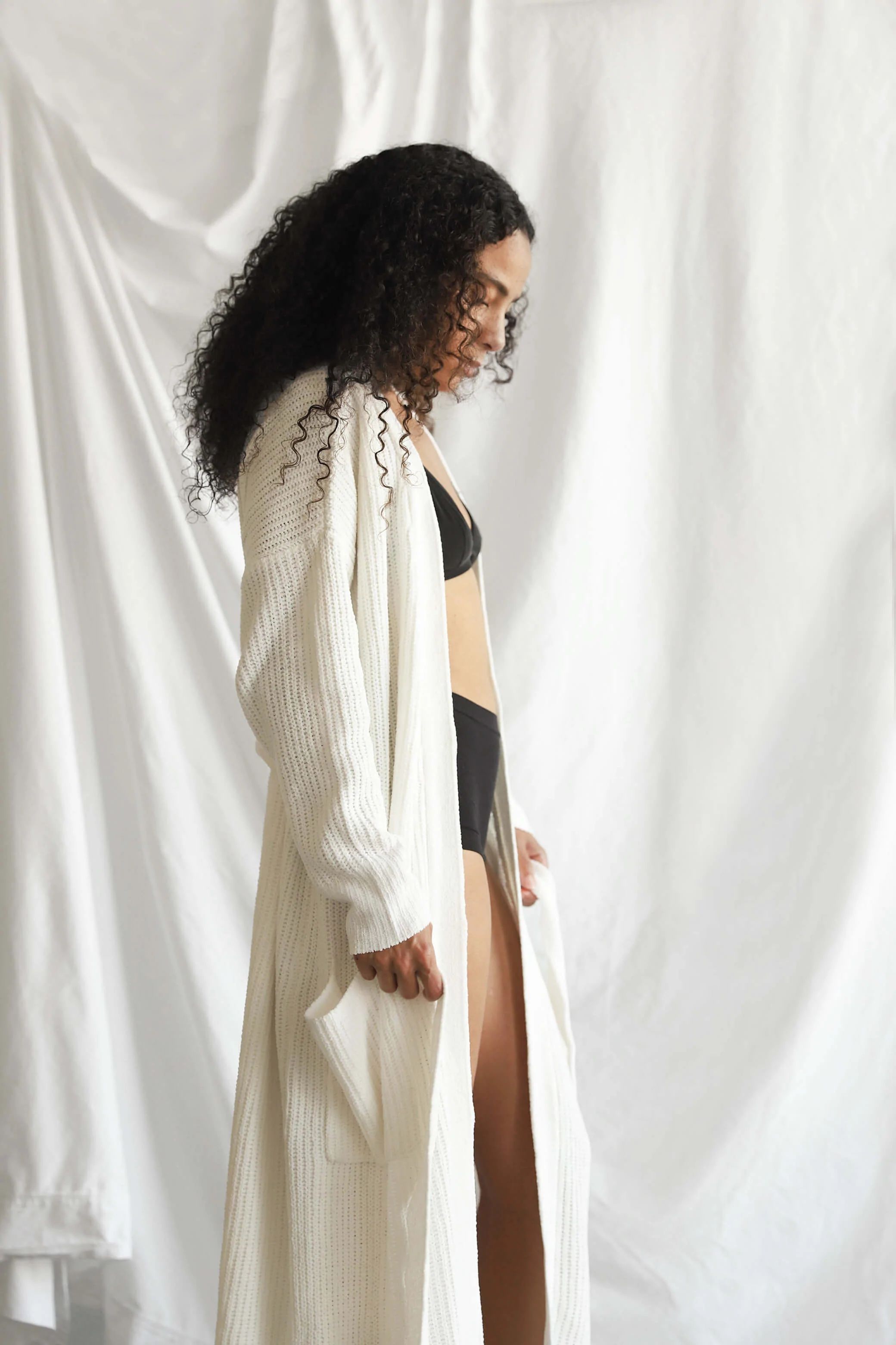 Nube Ribbed Long Cardigan | Sunday Citizen