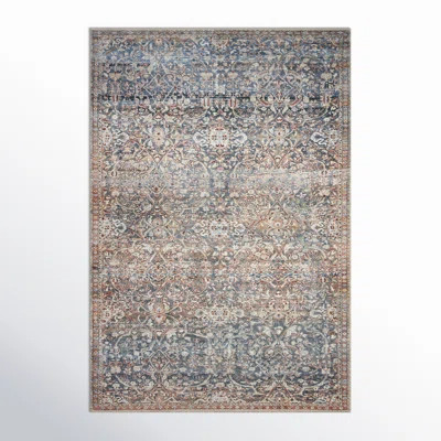 Chris Loves Julia x Loloi Jules Oriental Denim/Spice Area Rug | Wayfair North America