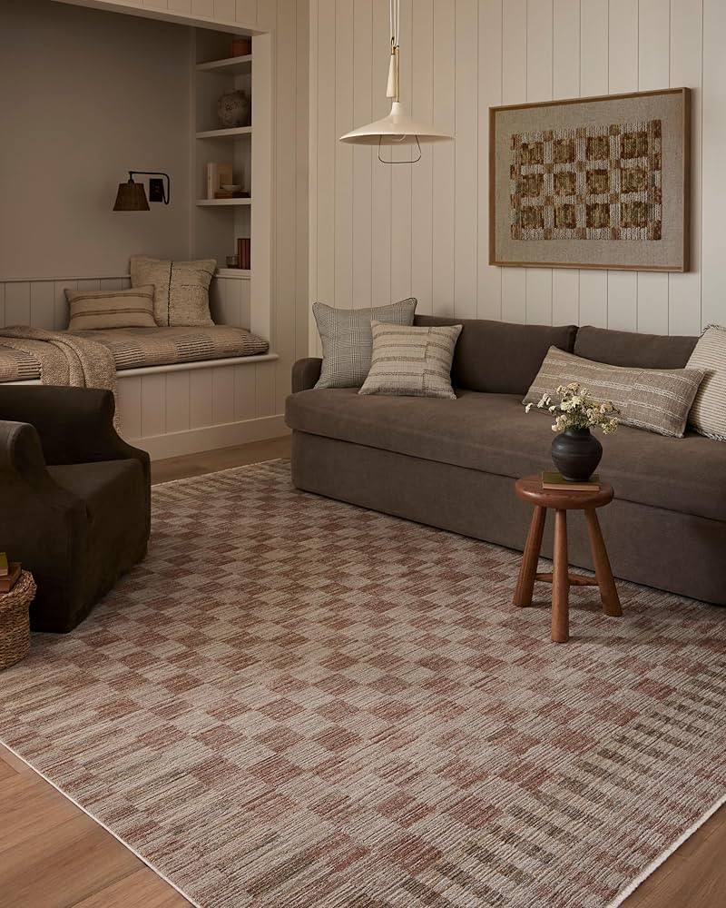 Loloi Amber Lewis Cali Collection CIL-06 Brick/Natural 2'-7" x 8'-0" Runner Rug | Amazon (US)