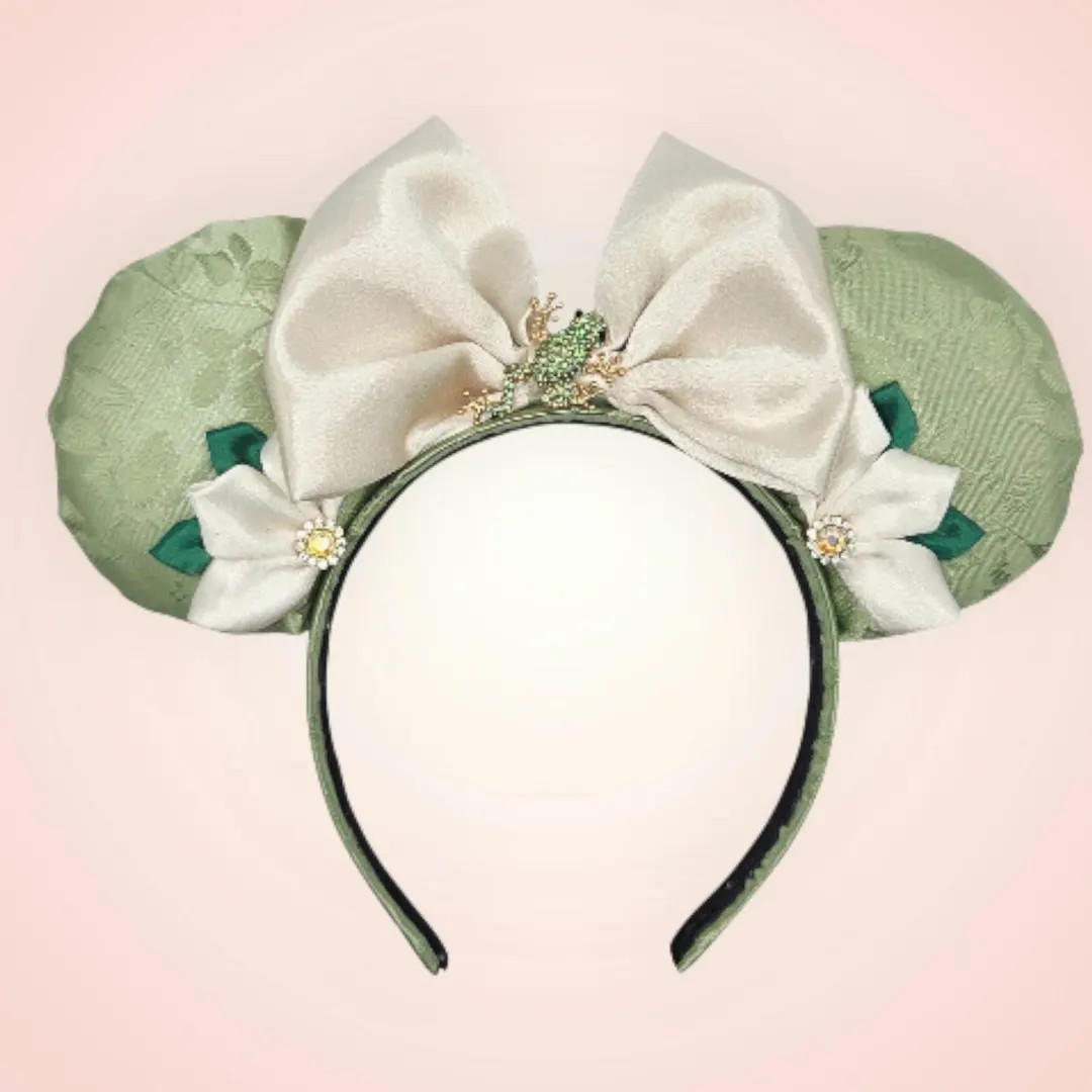 Tiana Inspired Mouse Ears: Princess and the Frog Inspired Disney Bounding Headband - Etsy | Etsy (US)
