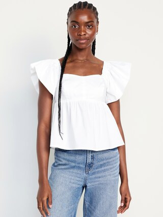 Flutter-Sleeve Top | Old Navy (US)