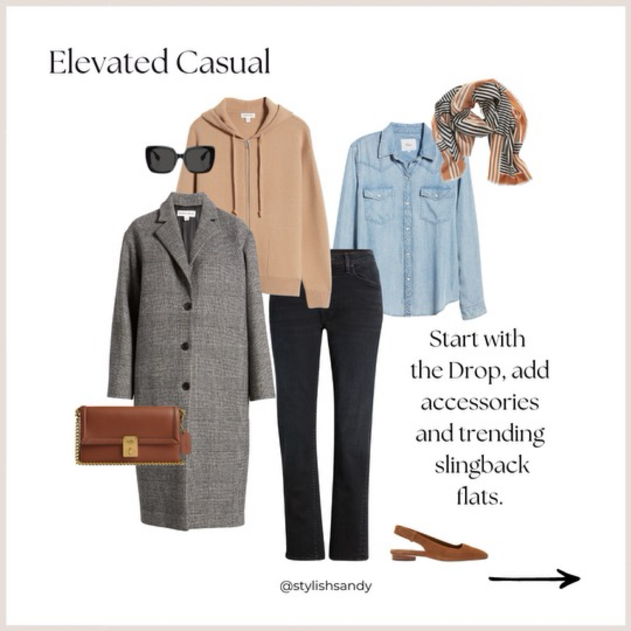 An elevated casual outfit inspired by pieces from the Drop! 

I’ve tried all items on except for the coat (it’s roomy) and they run tts.   

#LTKxNSale #LTKOver40 #LTKSummerSales
